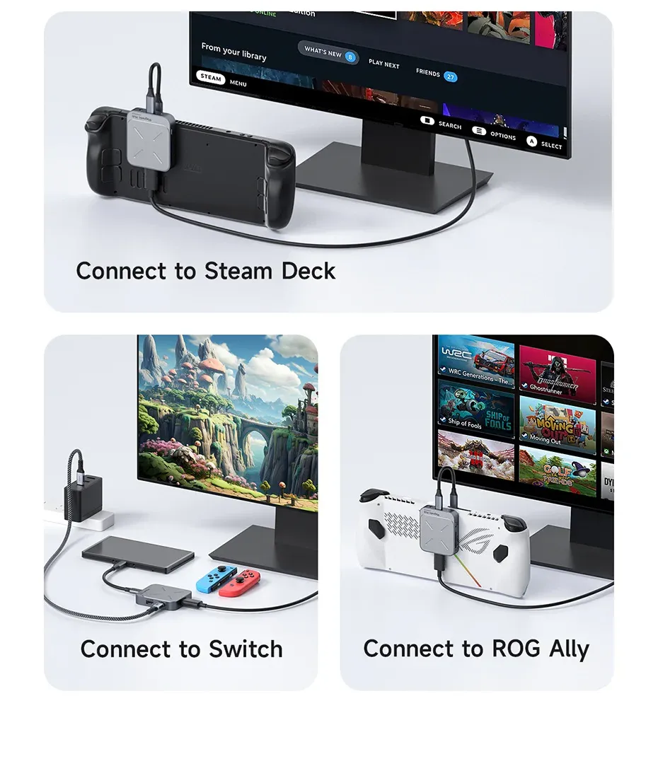 Hub magnétique USB-C Hagibis, enregistrement vidéo