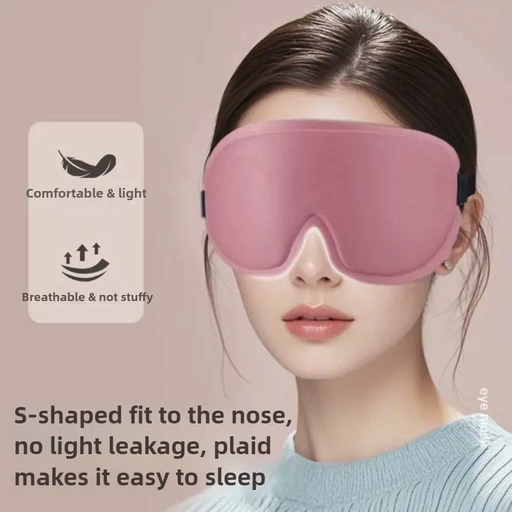 Masque de sommeil 3D de voyage en mousse à mémoire de forme, léger 4