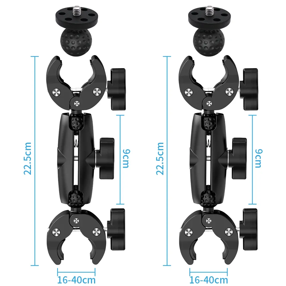 Support de moto pour Insta360 X2, X3, X4, X5 – Perche selfie et monopode pour guidon, kit d'accessoires 4