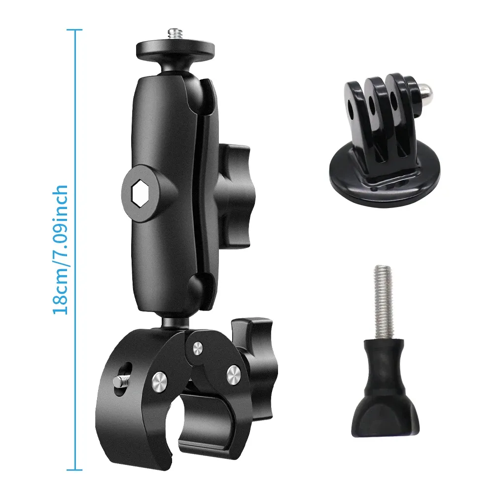 Support de moto pour Insta360 X2, X3, X4, X5 – Perche selfie et monopode pour guidon, kit d'accessoires 6