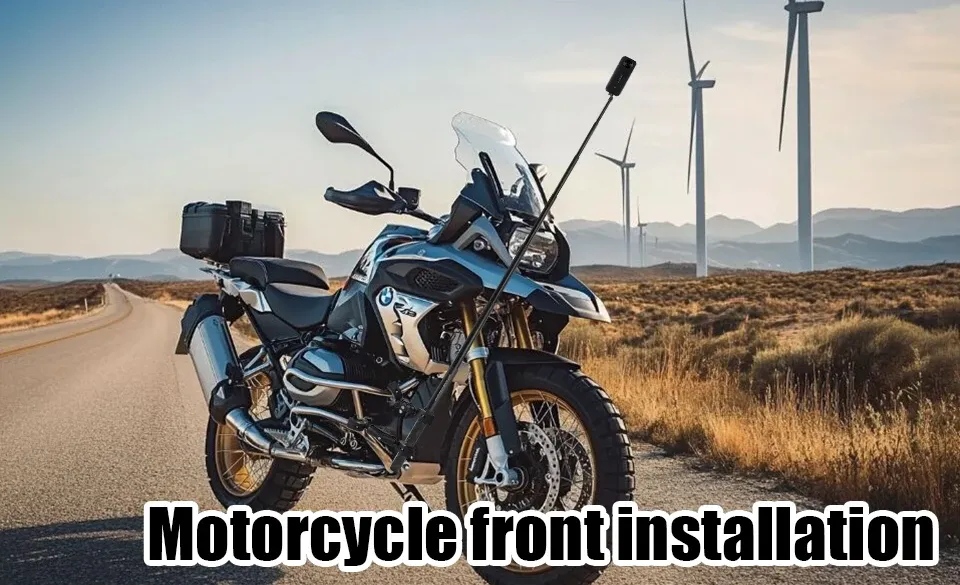 Support de moto pour Insta360 en situation