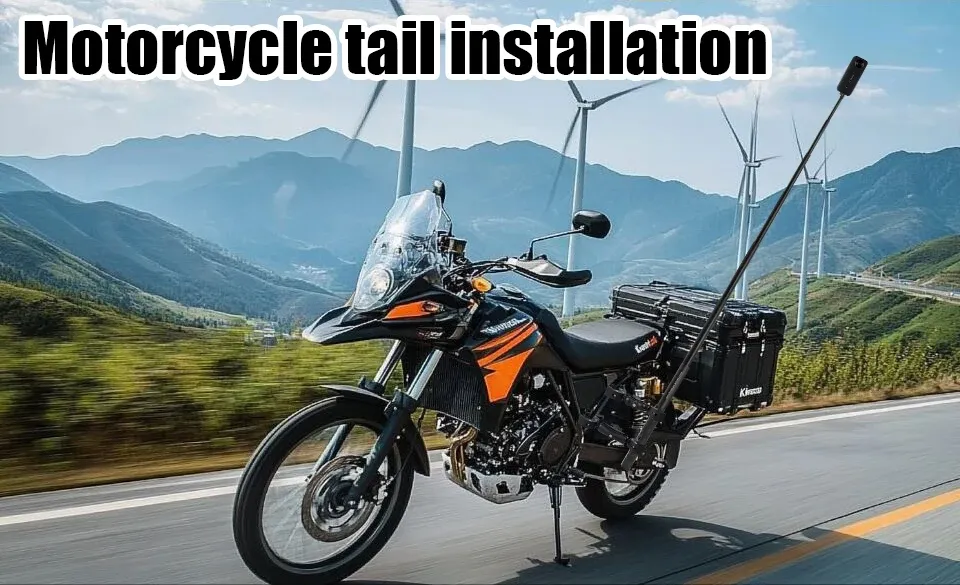 Fixation du support sur guidon de moto