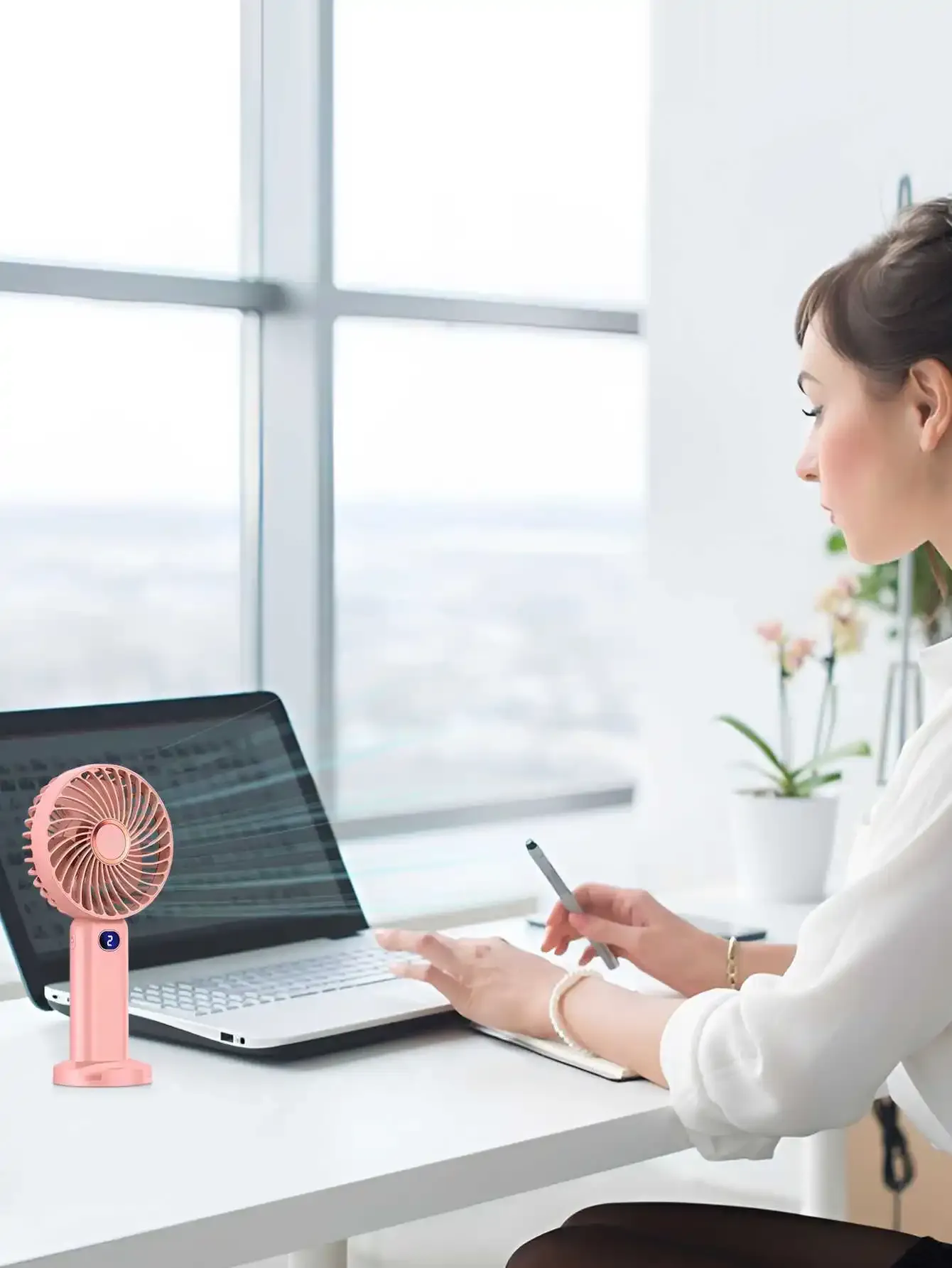 Ventilateur portatif, mise en situation