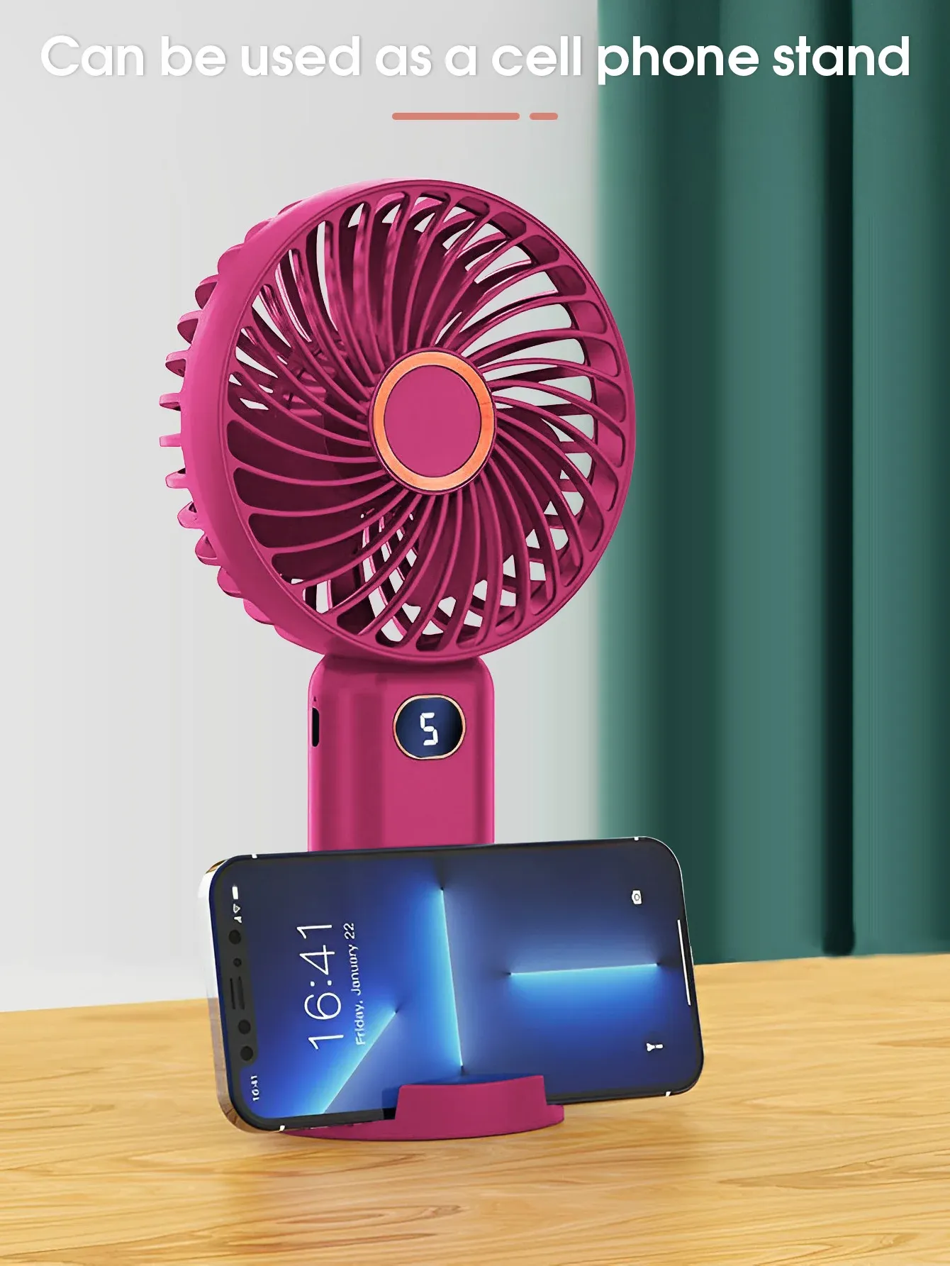 Ventilateur portatif, en situation de travail