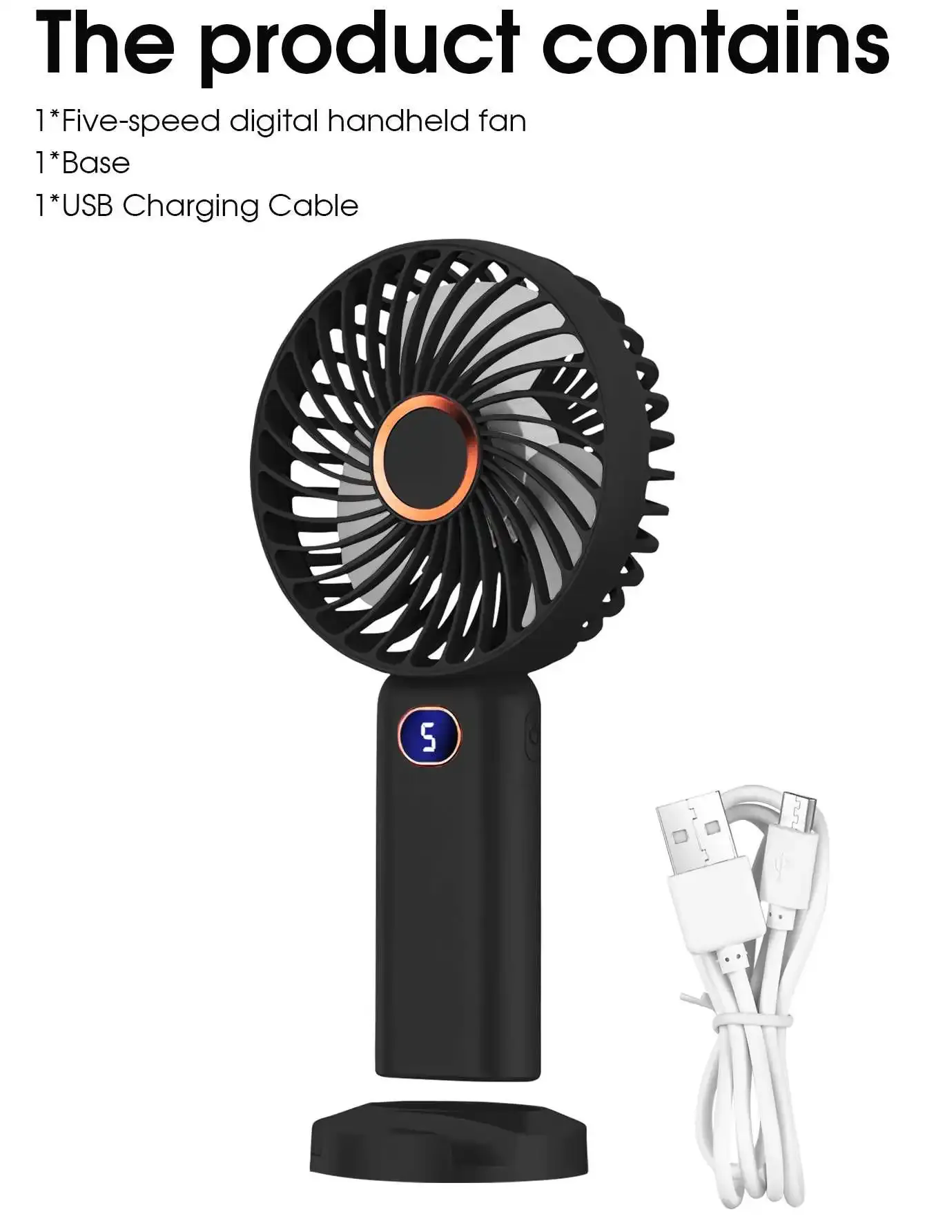 Ventilateur portatif, commandes