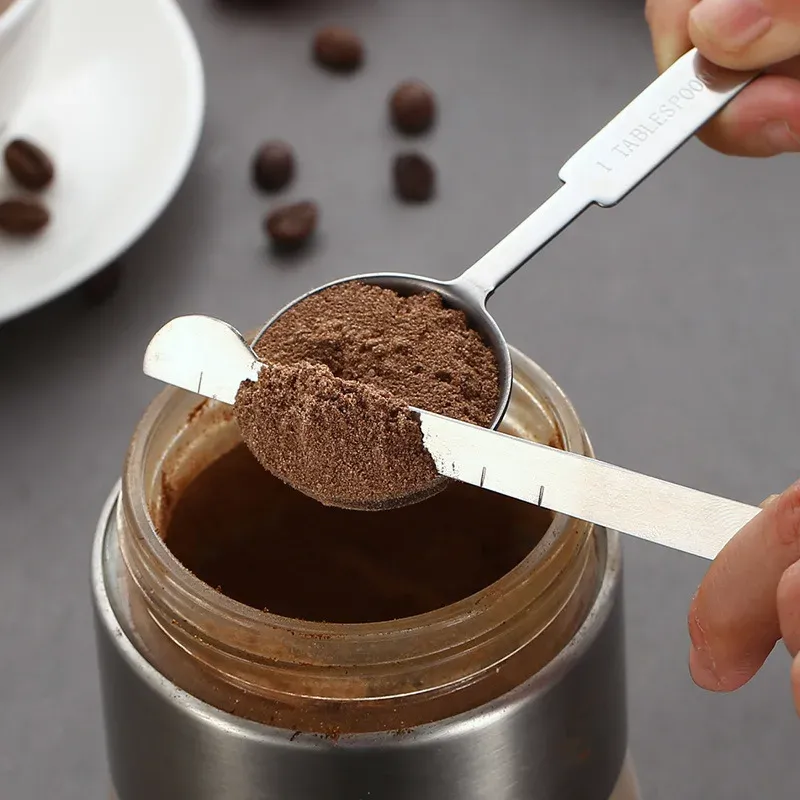 Tasses doseuses et cuillères doseuses empilables de qualité supérieure en acier inoxydable, ensemble de cuisine UPORS 4
