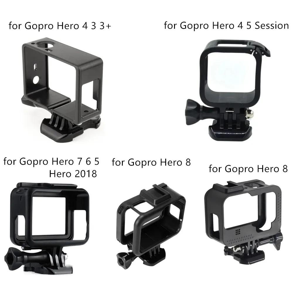 Boîtier de protection pour GoPro Hero 11, 10, 9, 8, 7, 6, 5, 4, 3 et caméra d'action Session 4 et 5, avec accessoires de montage - Image 1