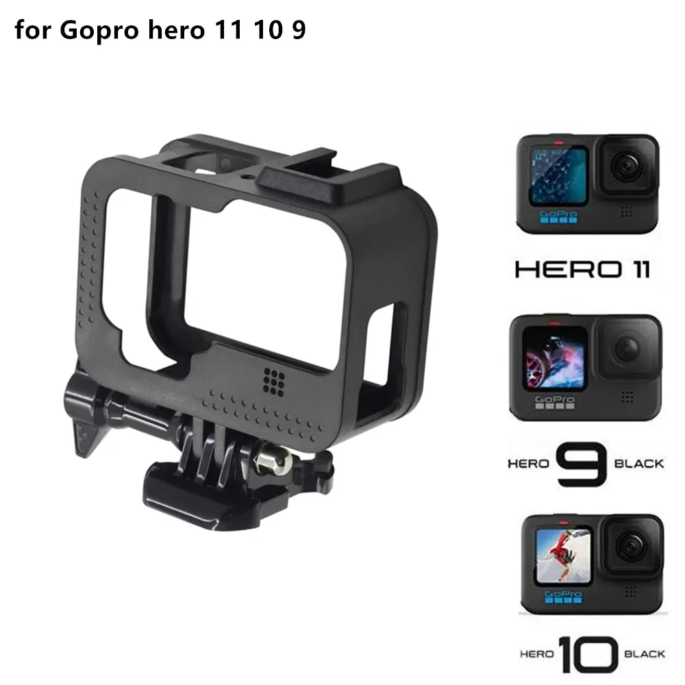 Boîtier de protection pour GoPro Hero 11, 10, 9, 8, 7, 6, 5, 4, 3 et caméra d'action Session 4 et 5, avec accessoires de montage 7