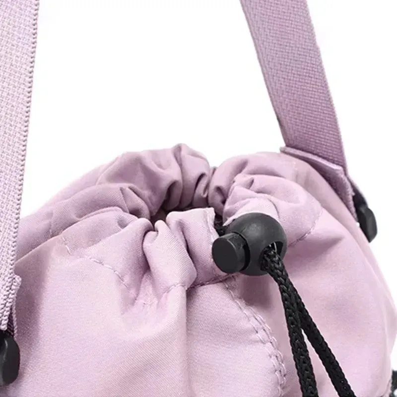 Sac porte-bouteille d'eau portable avec bandoulière réglable, housse isotherme et poche pour téléphone 5