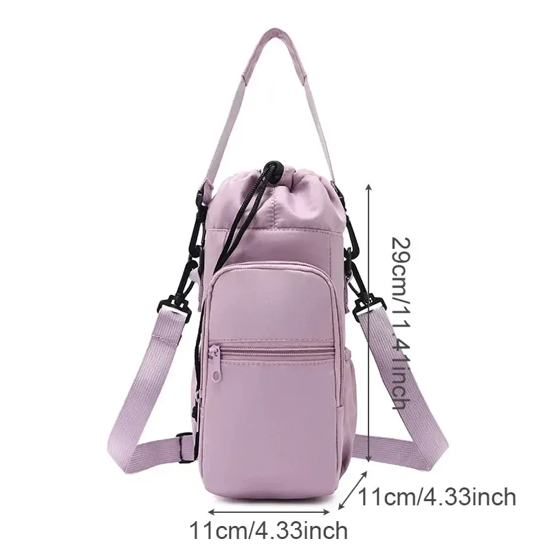 Vue d'ensemble du sac porte-gourde portable