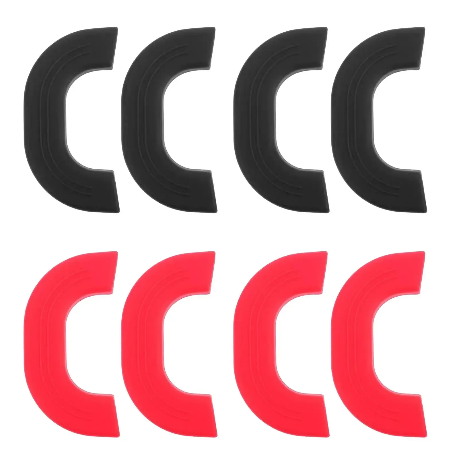 Poignée de silicone pour poêles, poignée d'appoint, poignée pour casseroles chaudes, accessoires de cuisine, poêles à frire, lot de 4 4