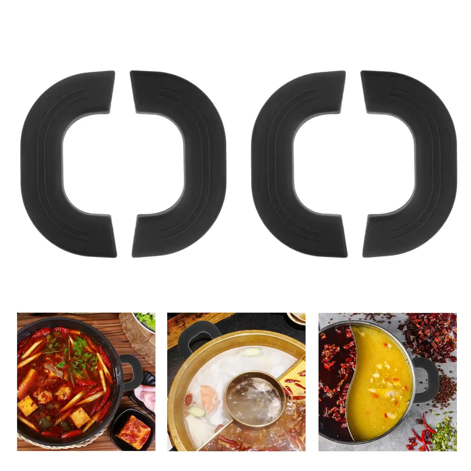 Poignée en silicone pour poêles, utilisation en cuisine