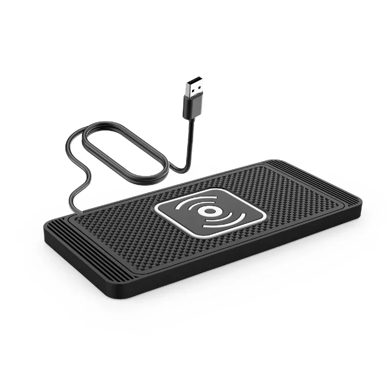 Chargeur de voiture sans fil 15 W Qi, antidérapant, compatible Android et iPhone 11 à 14 7