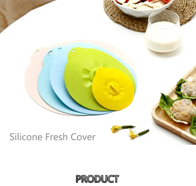 Couvre-plat universel en silicone, vue d'ensemble