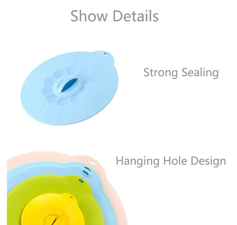 Couvre-plat universel en silicone, esthétique moderne