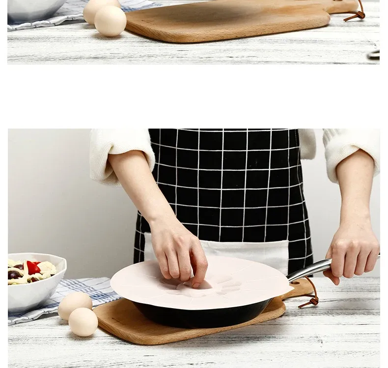 Couvre-plat universel en silicone, service à table