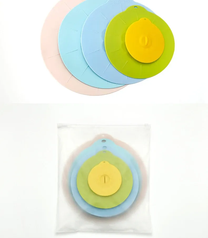 Couvre-plat universel en silicone, présentation finale