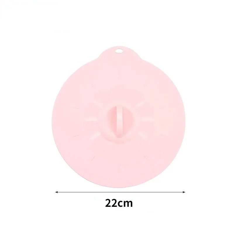 Couvre-plat universel réutilisable en silicone anti-débordement pour bols et casseroles, DC05 17
