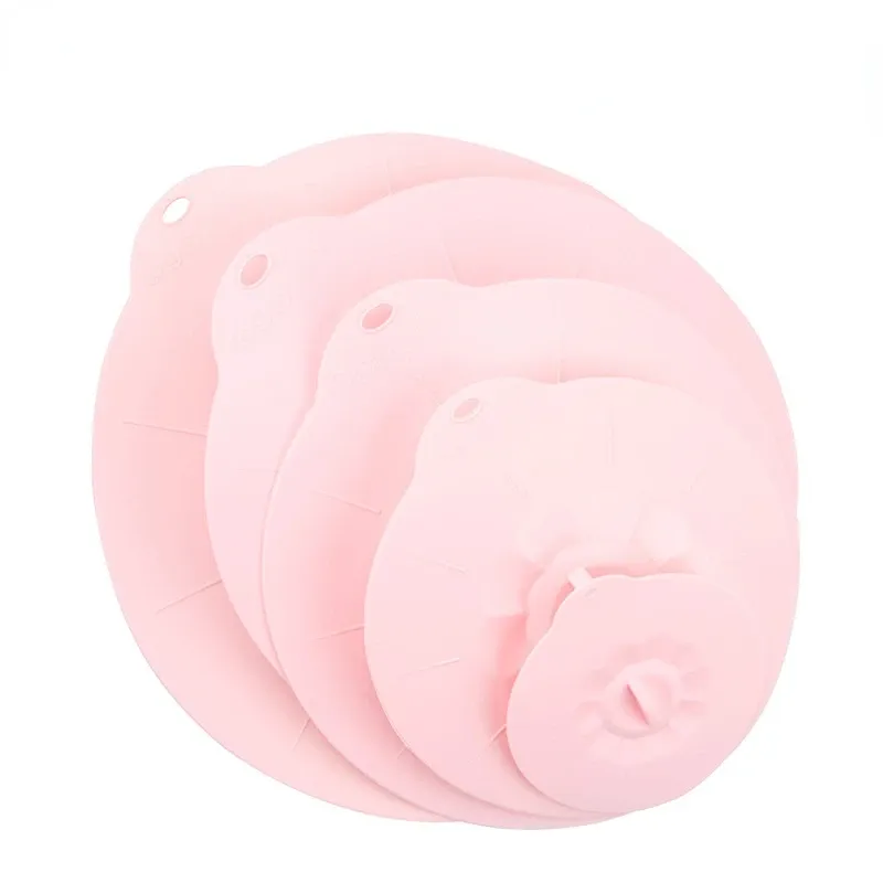 Couvre-plat universel réutilisable en silicone anti-débordement pour bols et casseroles, DC05 23