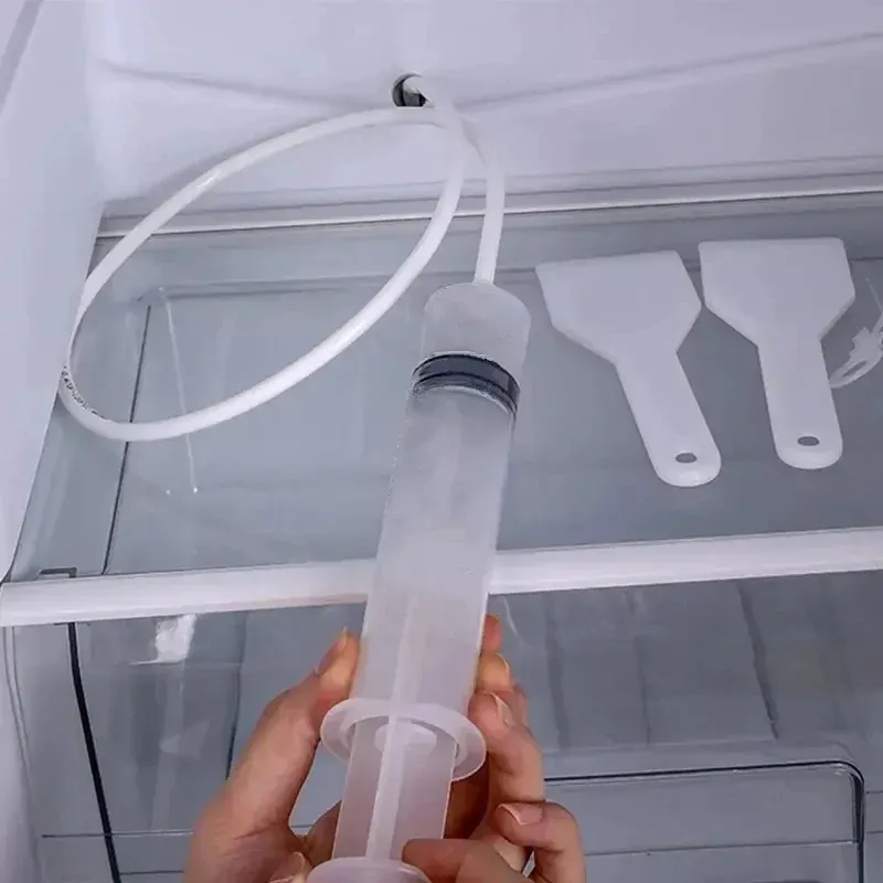 Ce titre est déjà en français. Voici une version plus propre et professionnelle :

Dissolvant de bouchons pour trou de vidange de réfrigérateur, brosse pour trou de réfrigérateur, nettoyeur pour sortie d'eau, outils de nettoyage de drain (lot de 5/6 pièces) 1