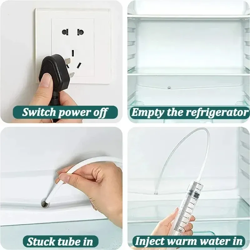 Ce titre est déjà en français. Voici une version plus propre et professionnelle :

Dissolvant de bouchons pour trou de vidange de réfrigérateur, brosse pour trou de réfrigérateur, nettoyeur pour sortie d'eau, outils de nettoyage de drain (lot de 5/6 pièces) 4