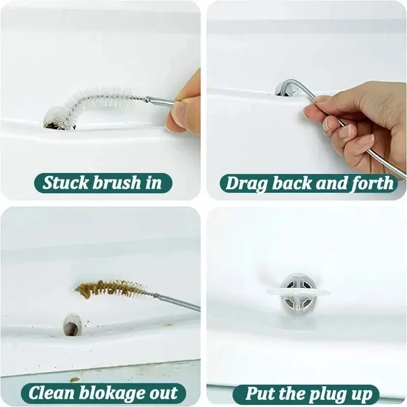 Ce titre est déjà en français. Voici une version plus propre et professionnelle :

Dissolvant de bouchons pour trou de vidange de réfrigérateur, brosse pour trou de réfrigérateur, nettoyeur pour sortie d'eau, outils de nettoyage de drain (lot de 5/6 pièces) 5