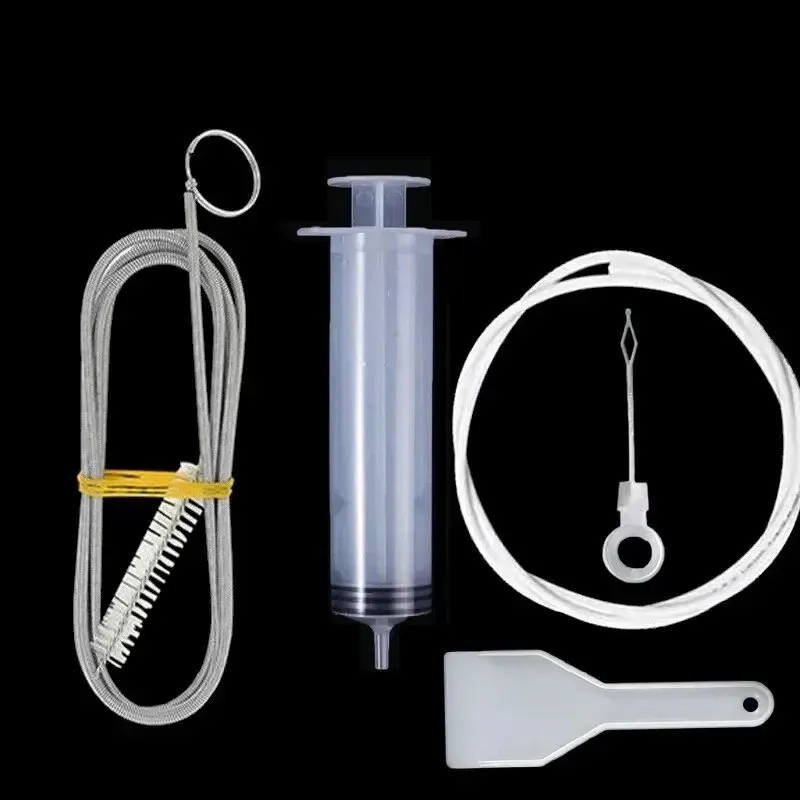 Ce titre est déjà en français. Voici une version plus propre et professionnelle :

Dissolvant de bouchons pour trou de vidange de réfrigérateur, brosse pour trou de réfrigérateur, nettoyeur pour sortie d'eau, outils de nettoyage de drain (lot de 5/6 pièces) 6