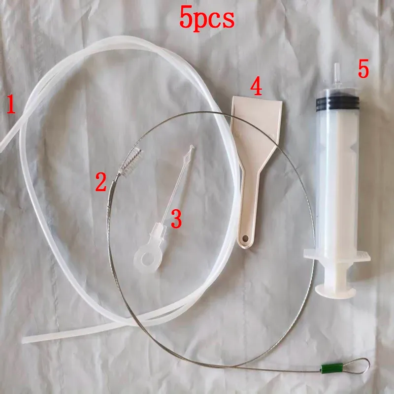 Ce titre est déjà en français. Voici une version plus propre et professionnelle :

Dissolvant de bouchons pour trou de vidange de réfrigérateur, brosse pour trou de réfrigérateur, nettoyeur pour sortie d'eau, outils de nettoyage de drain (lot de 5/6 pièces) 8