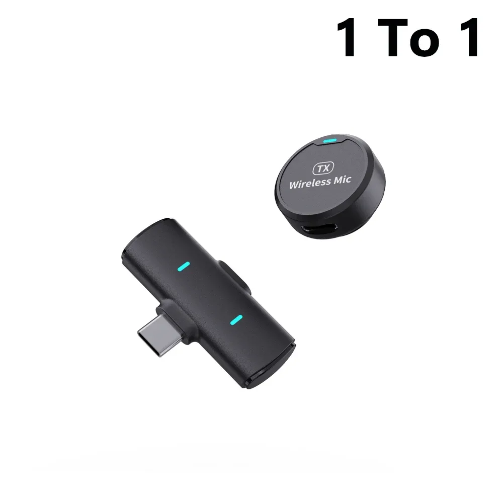 Microphone Lavalier sans fil KEBIDU à double réduction de bruit, son HiFi, avec 1 à 2 micros magnétiques miniatures pour enregistrement vidéo et diffusion en direct 8
