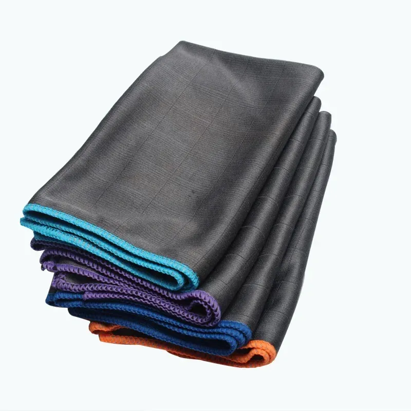 Chiffon de nettoyage en fibre de carbone non pelucheux pour vitres, sans traces et réutilisable - Image 1
