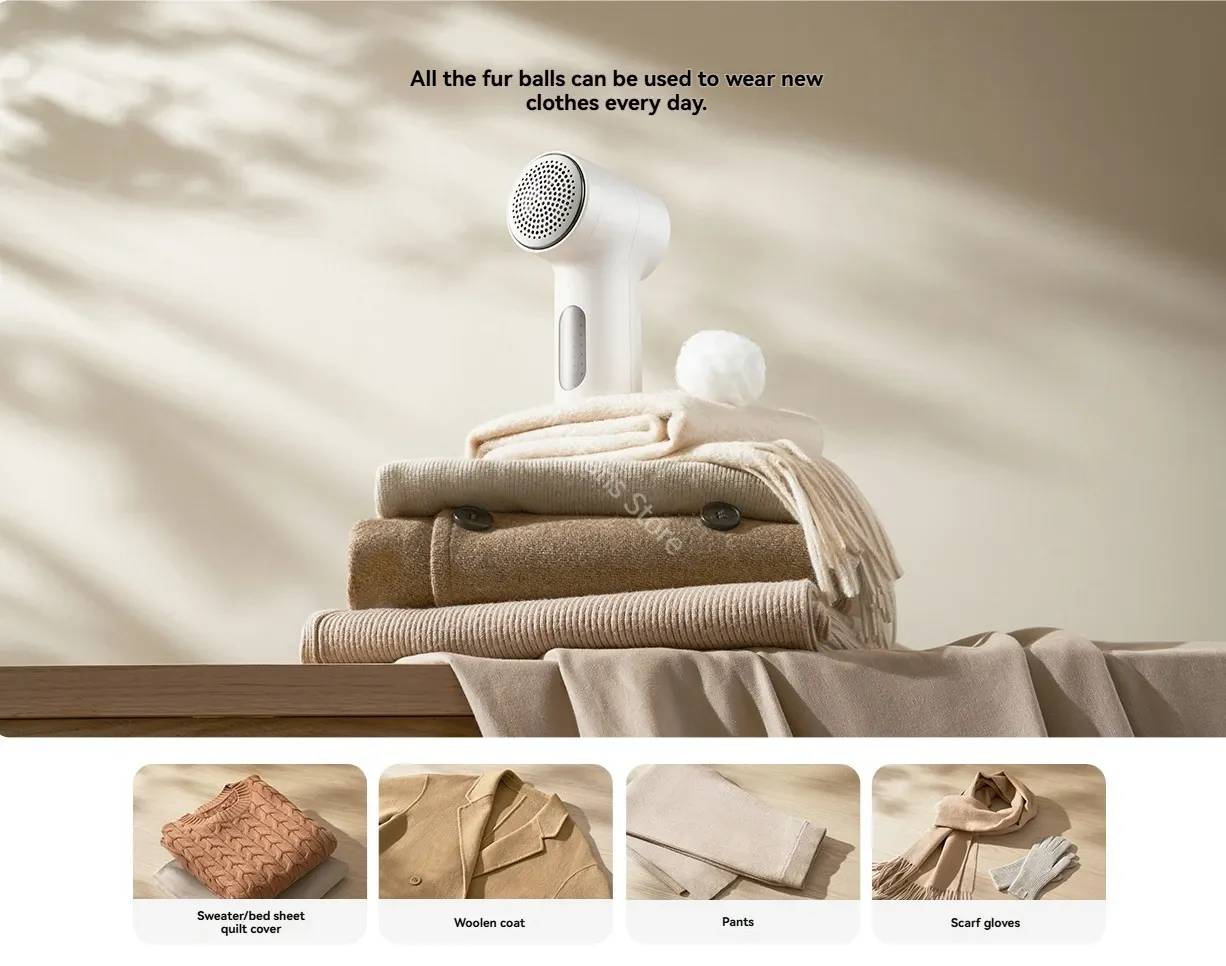 Xiaomi Mijia Lint Remover 2 en situation d'utilisation