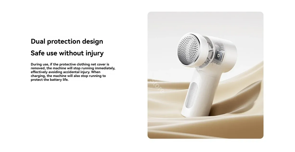 Xiaomi Mijia Lint Remover 2 en action sur un pull