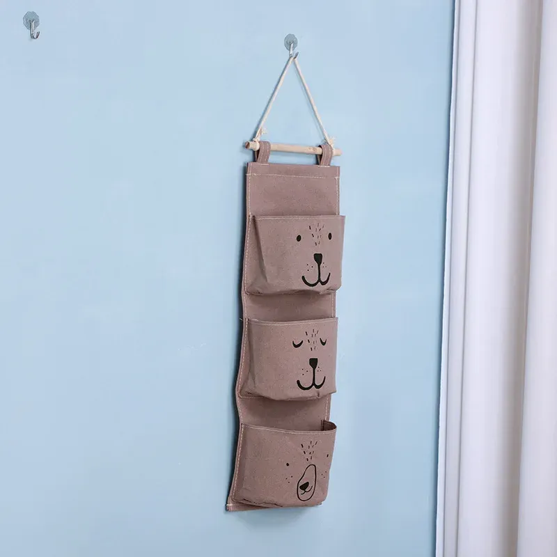 Sac de rangement suspendu à 3 poches, étanche, pour dortoir, salon et salle de bains 10