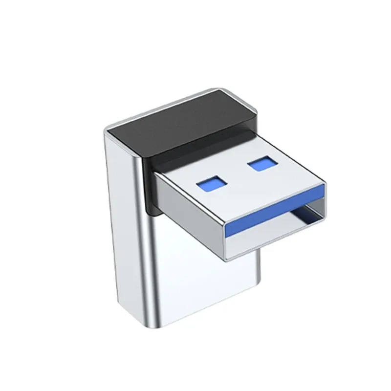 Adaptateur USB 3.0 mâle vers femelle coudé haut et bas, connecteur d'extension pour ordinateur portable, convertisseur de chargeurs USB 4