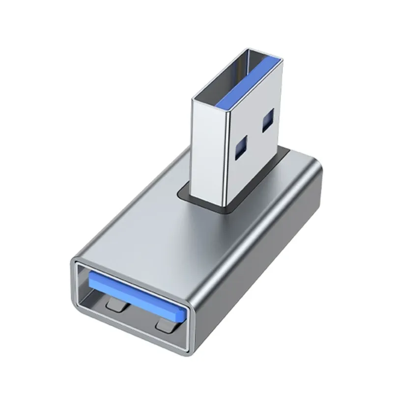 Adaptateur USB 3.0 mâle vers femelle coudé haut et bas, connecteur d'extension pour ordinateur portable, convertisseur de chargeurs USB 11