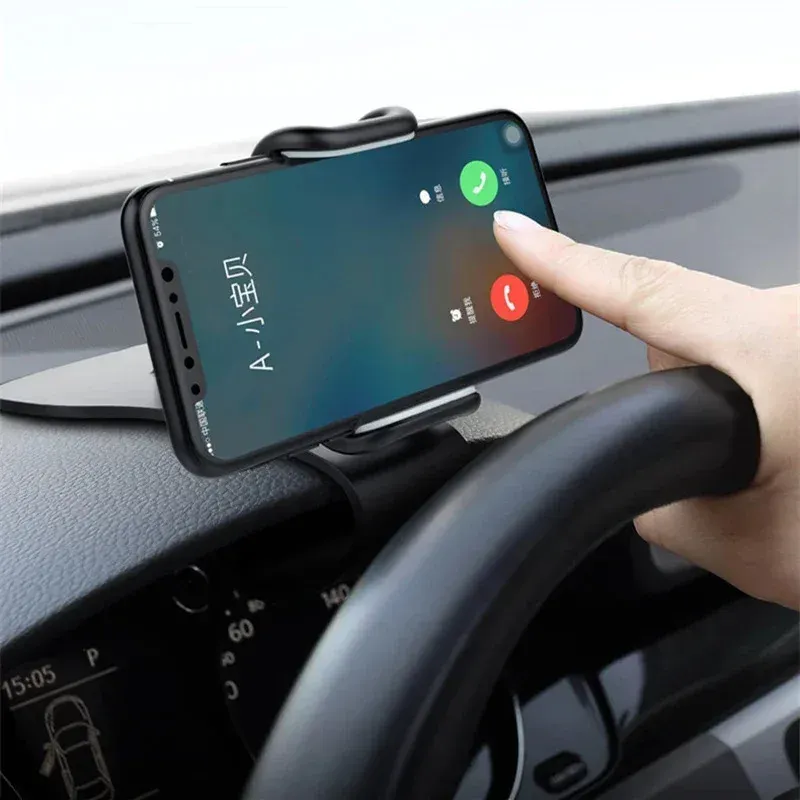 Support de téléphone de voiture rotatif à 360°, support universel pour tableau de bord