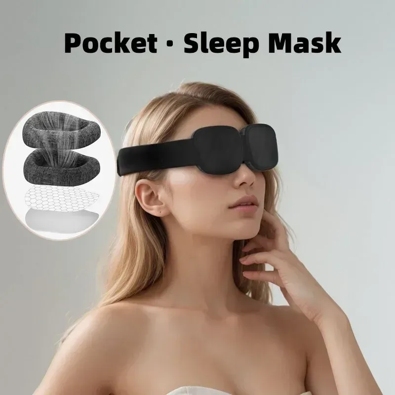 Masque de sommeil 3D réglable pour les yeux 2