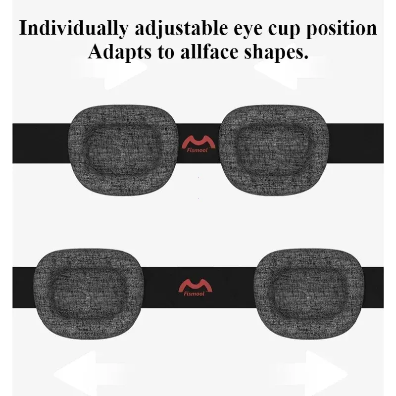 Masque de sommeil 3D réglable pour les yeux 5