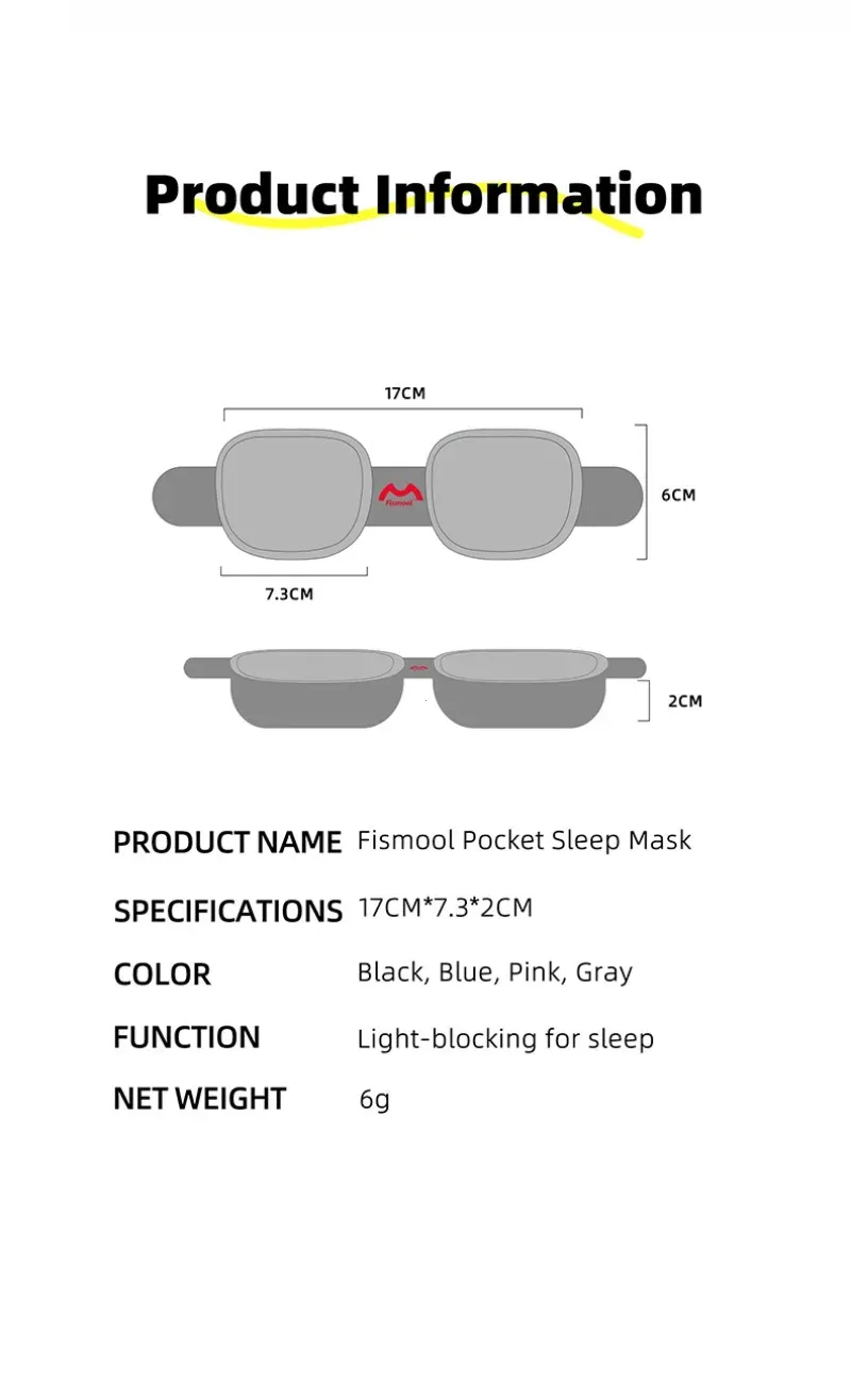 Masque de sommeil, élégance et simplicité