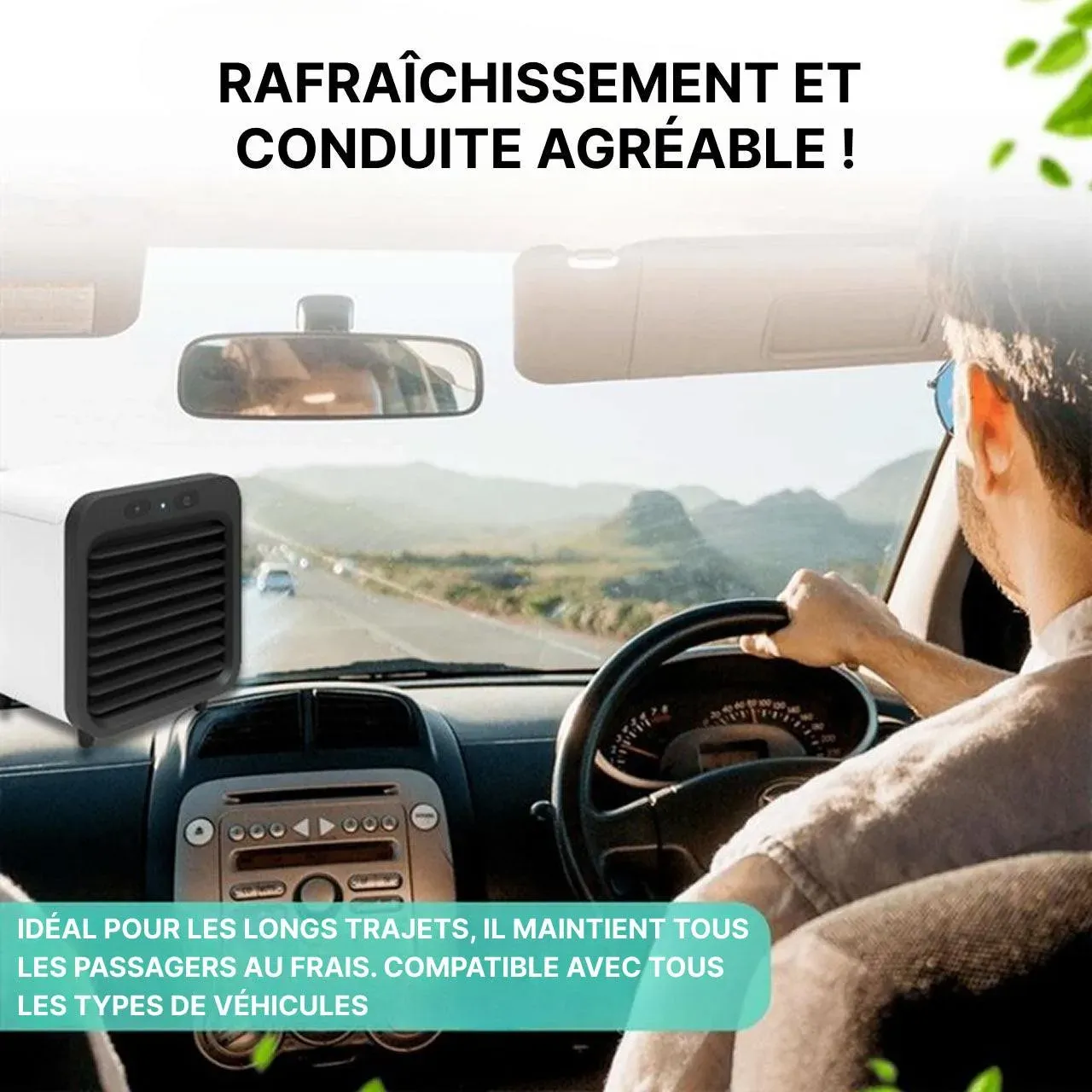 Mini climatiseur portable rechargeable par USB