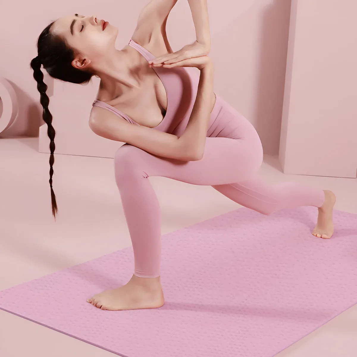 Tapis de yoga en situation