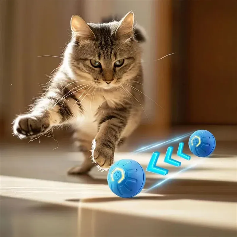 Jouet intelligent pour chien, balle interactive électronique à mouvement automatique rechargeable par USB, rebondissante, idéale comme cadeau d'anniversaire pour chiot 3