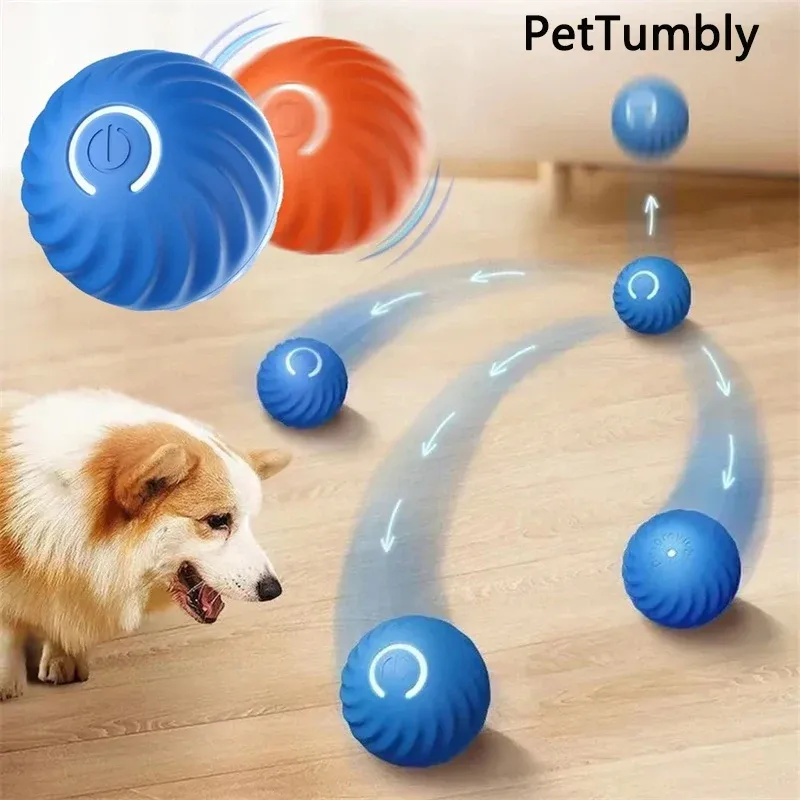 Jouet intelligent pour chien, balle interactive électronique à mouvement automatique rechargeable par USB, rebondissante, idéale comme cadeau d'anniversaire pour chiot