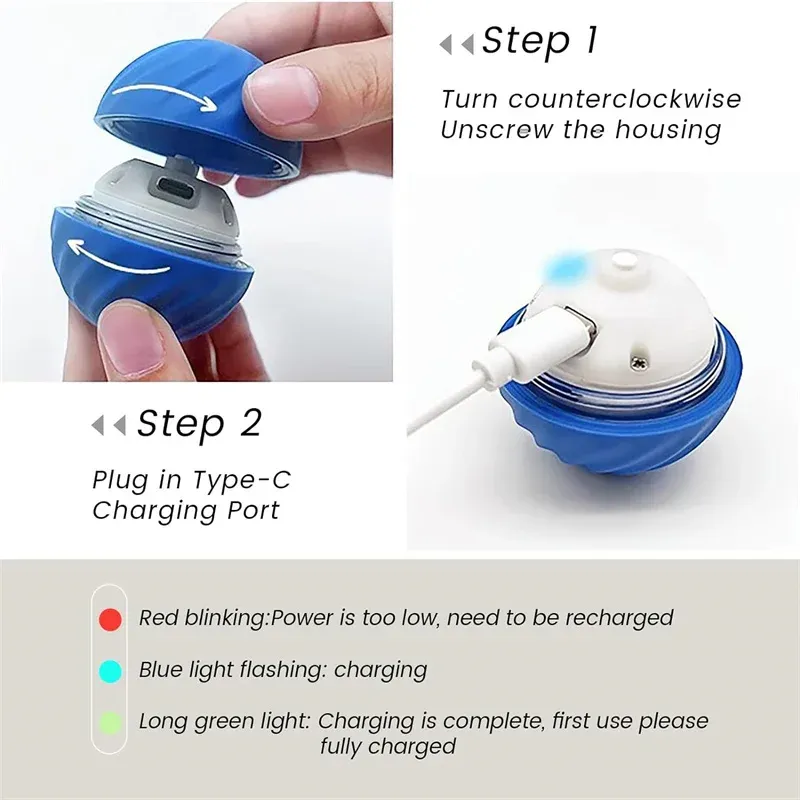 Balle interactive intelligente pour chiens et chats