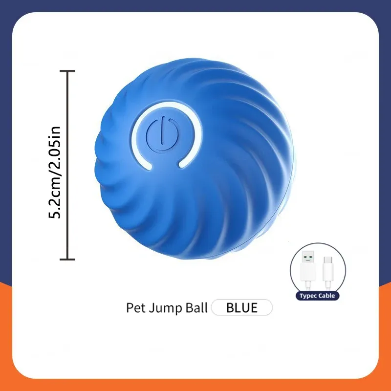Jouet intelligent pour chien, balle interactive électronique à mouvement automatique rechargeable par USB, rebondissante, idéale comme cadeau d'anniversaire pour chiot 17