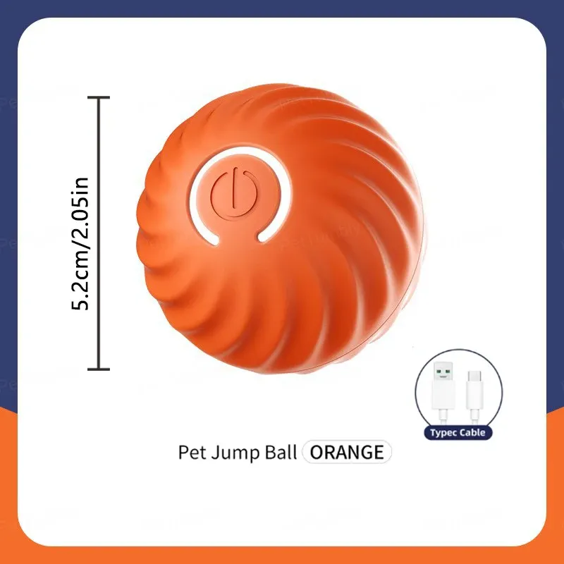 Jouet intelligent pour chien, balle interactive électronique à mouvement automatique rechargeable par USB, rebondissante, idéale comme cadeau d'anniversaire pour chiot 12