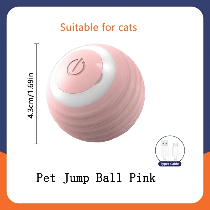 Jouet intelligent pour chien, balle interactive électronique à mouvement automatique rechargeable par USB, rebondissante, idéale comme cadeau d'anniversaire pour chiot 22