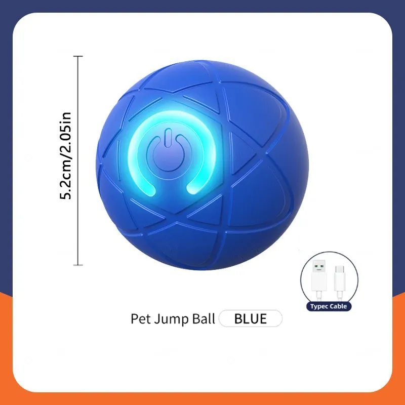 Jouet intelligent pour chien, balle interactive électronique à mouvement automatique rechargeable par USB, rebondissante, idéale comme cadeau d'anniversaire pour chiot 24