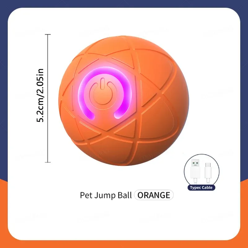 Jouet intelligent pour chien, balle interactive électronique à mouvement automatique rechargeable par USB, rebondissante, idéale comme cadeau d'anniversaire pour chiot 18
