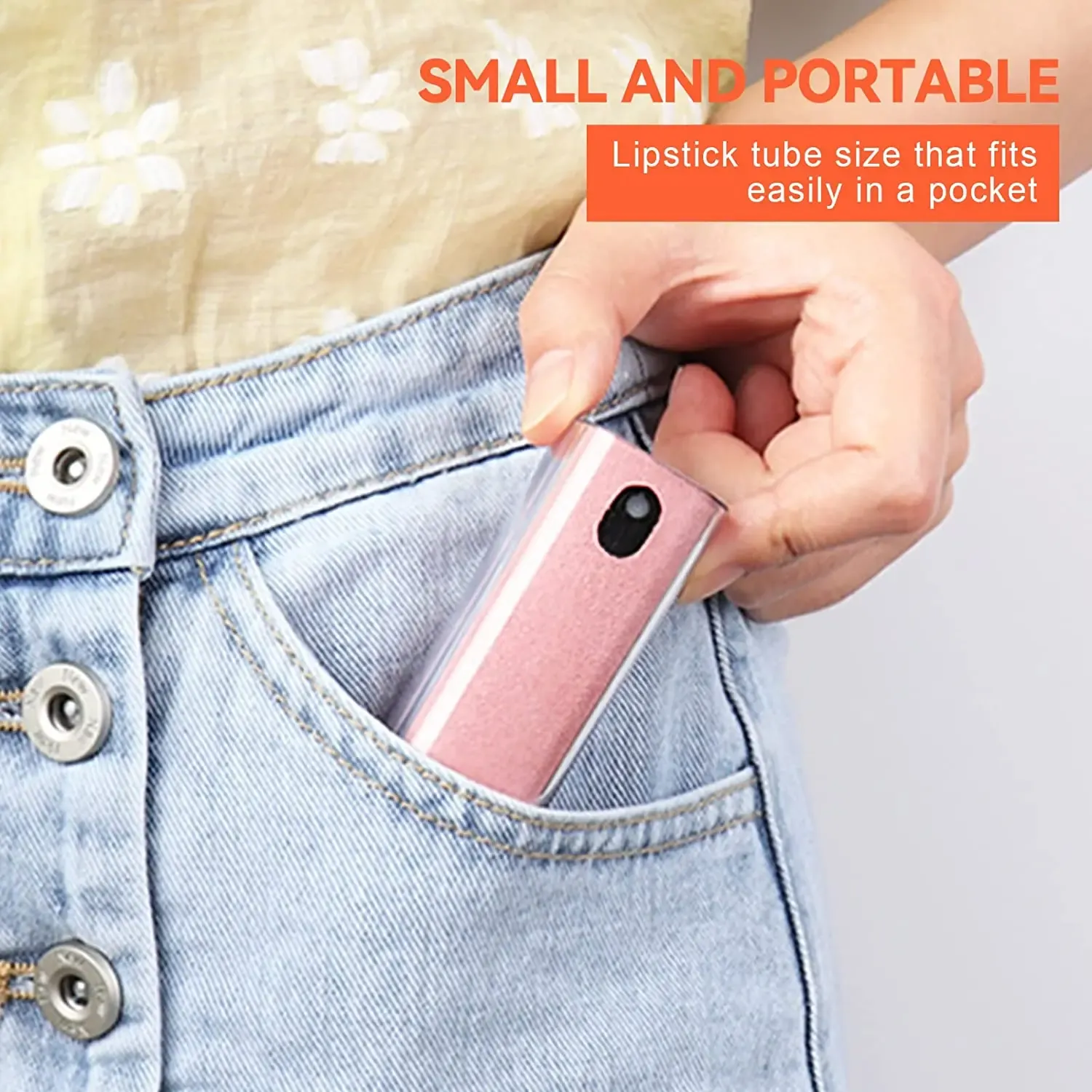 Nettoyant d'écran 2 en 1 pour téléphone et tablette, spray portable avec chiffon en microfibre 4